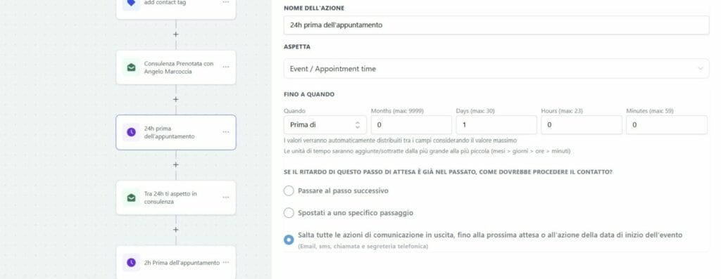 aspetta reminder whatsapp gohighlevel - Automazioni Business in No-Code - Gohighlevel Make Zapier